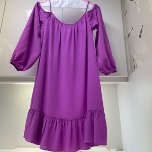 lilly pulitzer fuchsia silk dress / xs